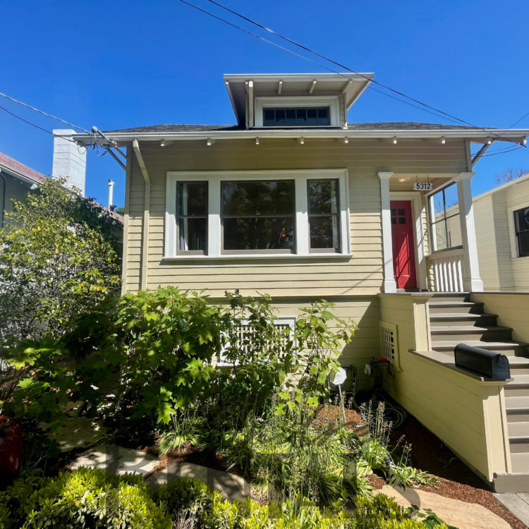 Sweet and sunny 1+BR/2BA Rockridge bungalow with detached office space!